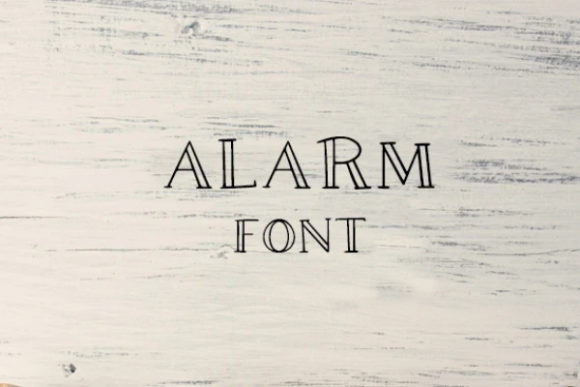Alarm Font for Elegant Branding and Display Design