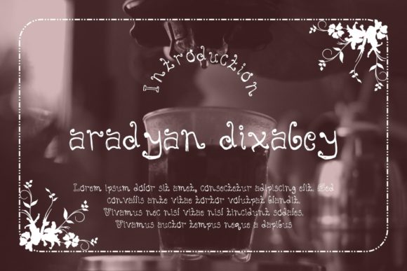 Aradyan Dixabey: A Playful Display Font for Creative Projects