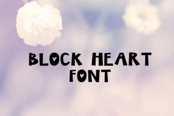 Block Heart: A Versatile Display Font for Bold Visuals