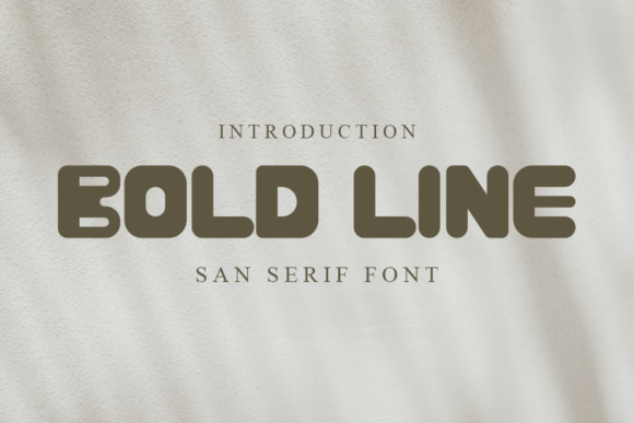 Bold Line Display Font for Web and Brand Design