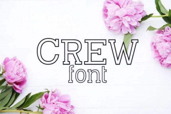 Crew: A Playful Display Font for Bold Branding