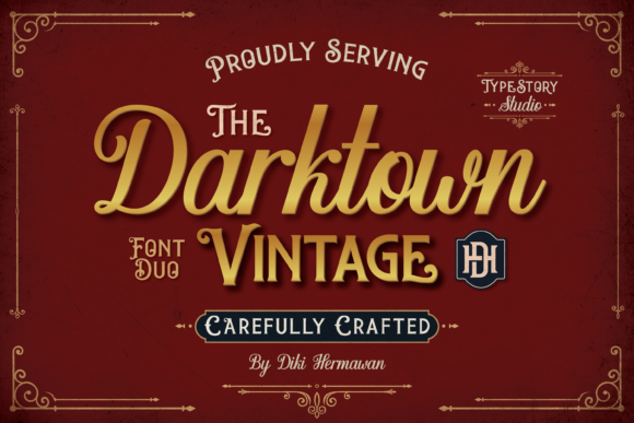 Darktown: A Vintage Display Font for Bold Branding