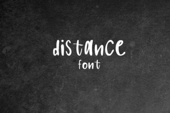 Distance Font for Handmade Projects and Commercial Designs