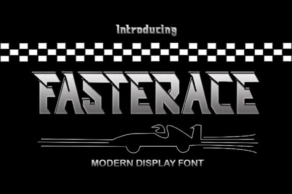 Fastrace: A Playful Display Font for Creative Projects