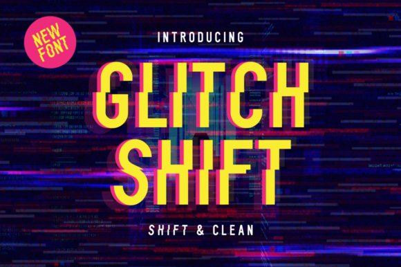 Glitch Shift: A Modern Display Font for Bold Editorial Design