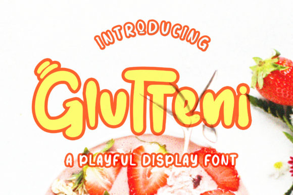 Glutteni: A Playful Display Font for Modern Web Design