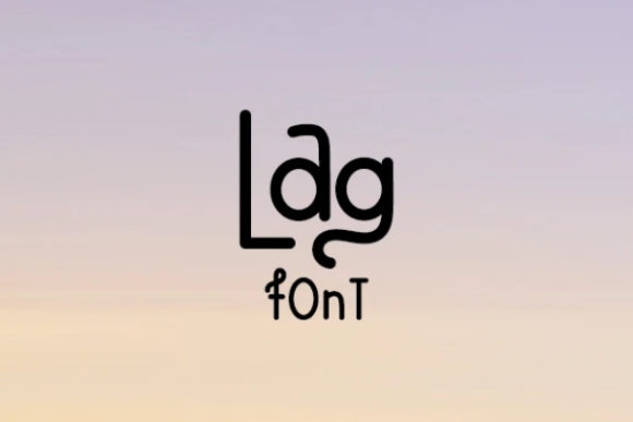 Lag Font: A Playful Display Typeface for Creative Makers