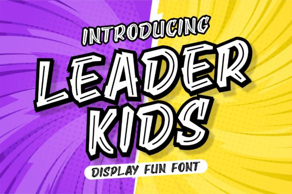 Leader Kids Font for Handmade Projects and Creative Designs