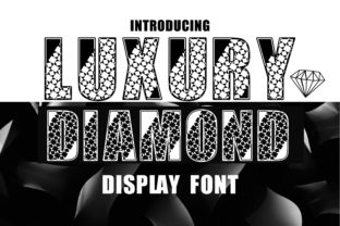 Luxury Diamond Display Font for Web Design