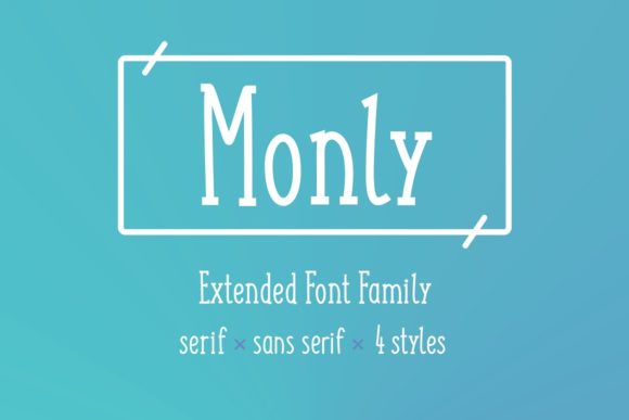 Monly: A Playful Display Font for Modern Branding