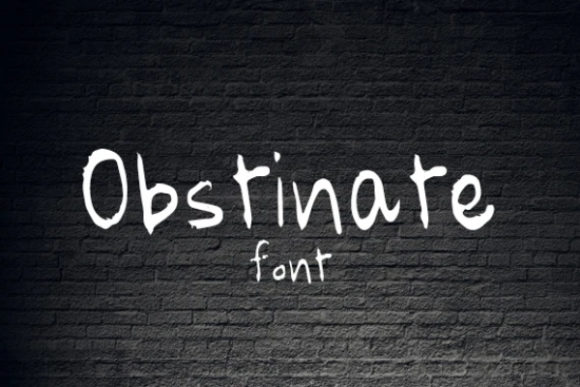 Obstinate Font for Professional Branding and Creative Projects