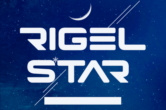 Rigel Star: A Futuristic Display Font for Editorial Design
