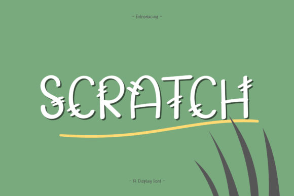Scratch: A Playful Display Font for Creative Projects
