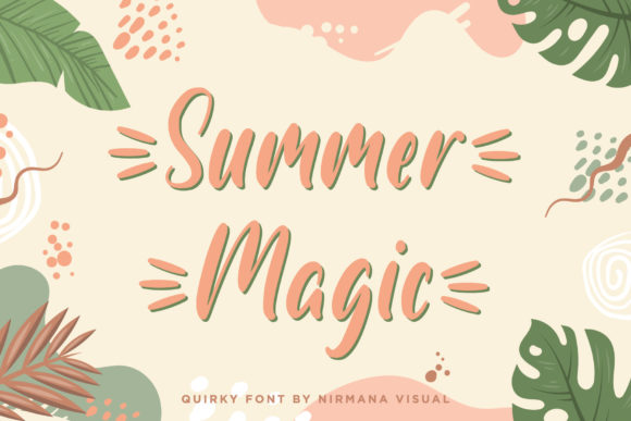 Summer Magic: A Display Font for Casual Campaigns and Branding