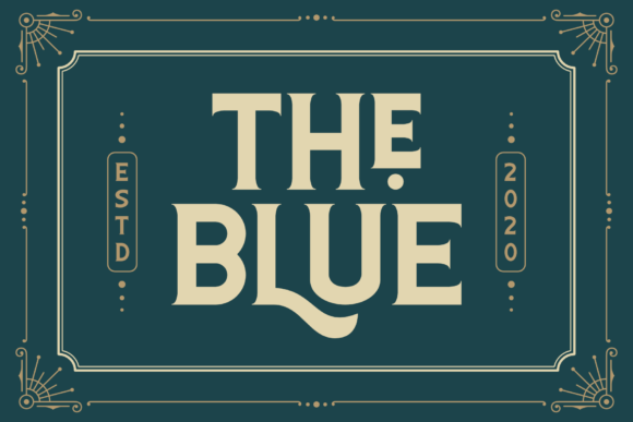 The Blue: A Vintage Display Font for Modern Campaigns