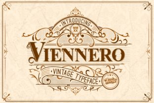 Viennero: A Vintage-Inspired Display Font for Creative Projects