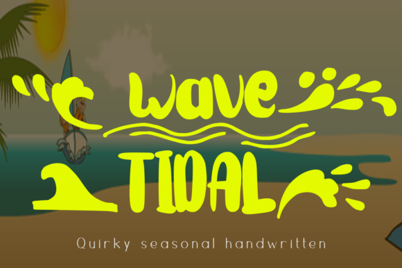 Wave Tidal Font for Professional Branding and Creative Projects