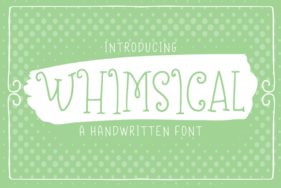 Whimsical Font: A Playful Display Font for Creative Projects