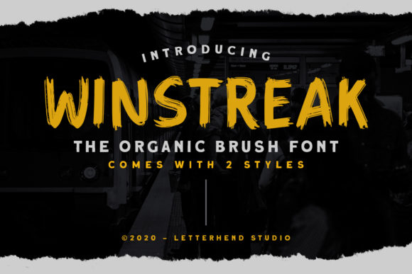 Winstreak: A Bold Display Font for Handmade Creations